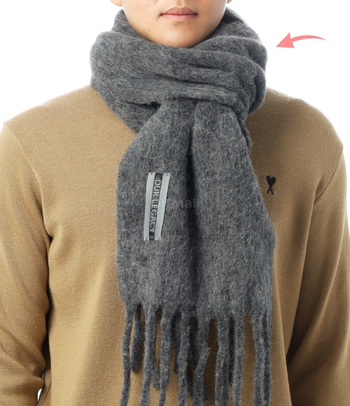 OUR LEGACY]ESTATE SCARF Phantom Fuzzy Alpaca (A4258EPH) | 오케이몰