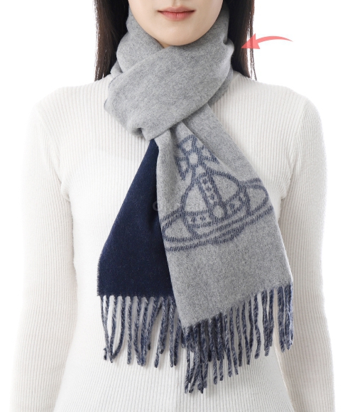 Vivienne Westwood]DOUBLE FACE SCARF (81030006 W00ZH P407) | 오케이몰