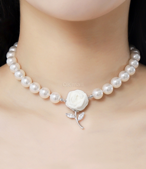 SHUSHU TONG]YVMIN X SHUSHUTONG Paper Ball Rose Gemstone Leaf