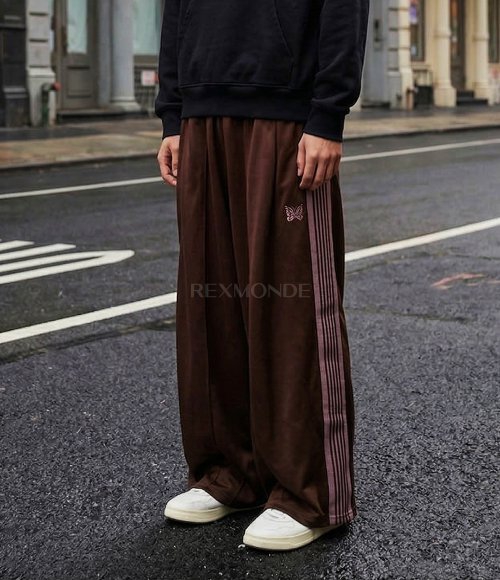 NEEDLES]H.D. Track Pant Poly Smooth - Brown (RW320) | 렉스몬드
