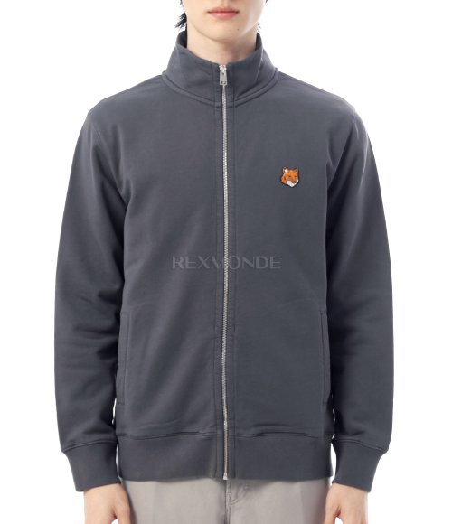 MAISON KITSUNE]FOX HEAD ZIPPED REGULAR SWEATSHIRT (PM02134KM0340