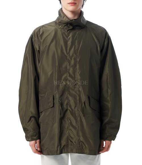 KAPTAIN SUNSHINE]Silk Poly Mil Coat (KS25FJK17-OLIVE) | 렉스몬드