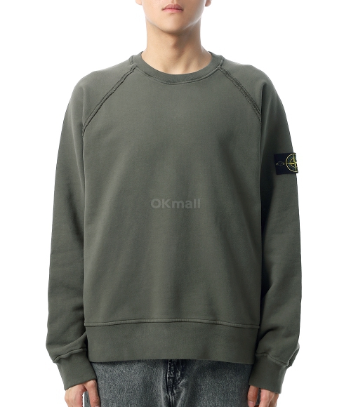 STONE ISLAND]6100022 Brushed Organic Cotton Fleece Oversized-Fit