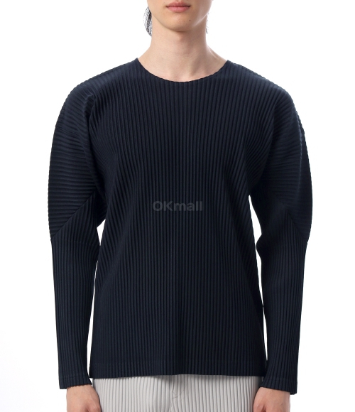 HOMME PLISSE ISSEY MIYAKE]베이직 롱슬리브 티셔츠 (HP59JK521-75