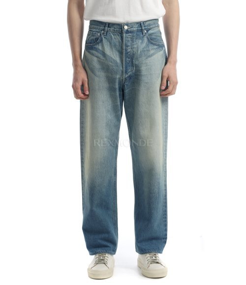 AURALEE]SELVEDGE FADED HEAVY DENIM WIDE PANTS (A25AP03DH) | 렉스몬드