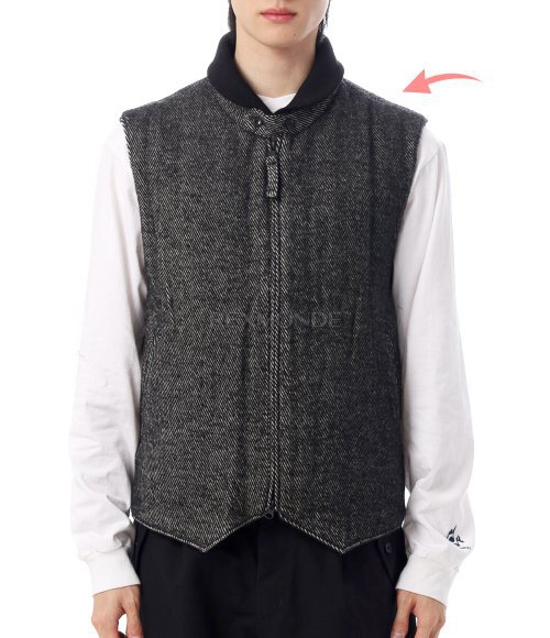 Engineered Garments]LL Vest - Wool Shaggy Twill (25F1C012-RV117