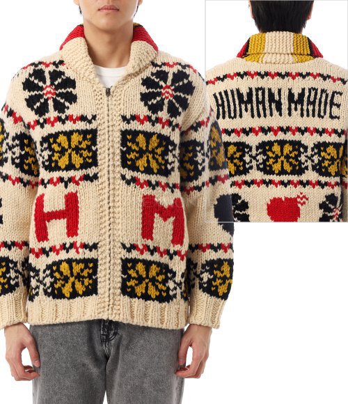 HUMAN MADE]COWICHAN JACKET (HM30JK044 WHITE) | 렉스몬드