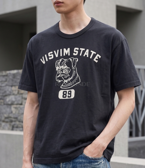 VISVIM]JUMBO TEE S/S 89 DMGD (0126105010018 BLACK) | 렉스몬드