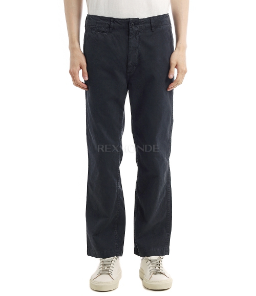 AURALEE]GARMENT-DYED FINX LIGHT CHINO PANTS - BLACK (A26SP03LF