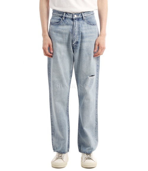 AURALEE]FADED SELVEDGE LIGHT DENIM PANTS - LIGHT INDIGO (A26SP02DE