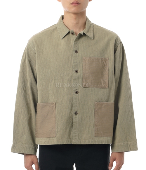 NIGEL CABOURN]USMC CHORE JACKET - HERRINGBONE (80520030005 190