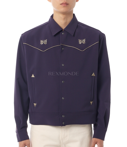 NEEDLES]Piping Cowboy Jacket Double Cloth - PURPLE (SX223) | 렉스몬드