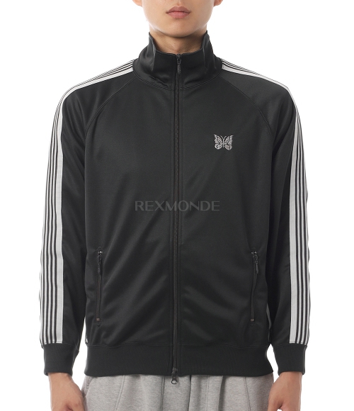 NEEDLES]Track Jacket Poly Smooth - Charcoal (SX404) | 렉스몬드