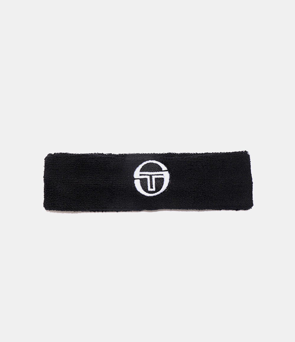 (국내정품) SERGIO TACCHINI TENNIS HEADBAND (STS22X60090-BLACK) (테니스 헤드밴드) - 리본즈(REEBONZ)