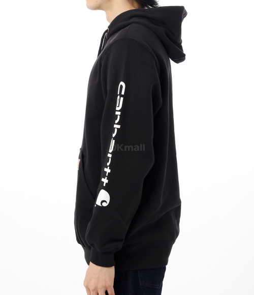 ★送料無料★ SIGNATURE SLEEVE LOGO SWTSH K288-BLK Carhartt® Mid-weight Signature Sleeve Logo Sweatshirt-K288