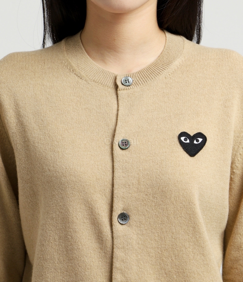 COMME DES GARCONS]블랙하트와펜 울 가디건 (AX N023 051 3) 오케이몰