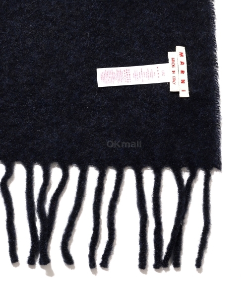 MARNI｜MUFFLERS (BRUSHED ALPACA SCARF (SCMC0059Y0 UTW918 Bright blue alpaca scarf | Marni