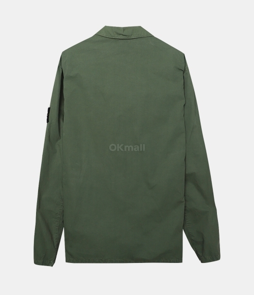 STONE ISLAND]OLD EFFECT 2포켓 ZIP 오버셔츠 (7615114WN V0158