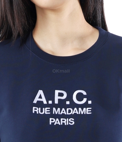 その他 A.P.C. FW23 SWEAT TINA (COEZD.F27561 IAJ MARINE) Tina スウェットシャツ｜FEMME ｜A.P.C. | アーペーセー日本公式