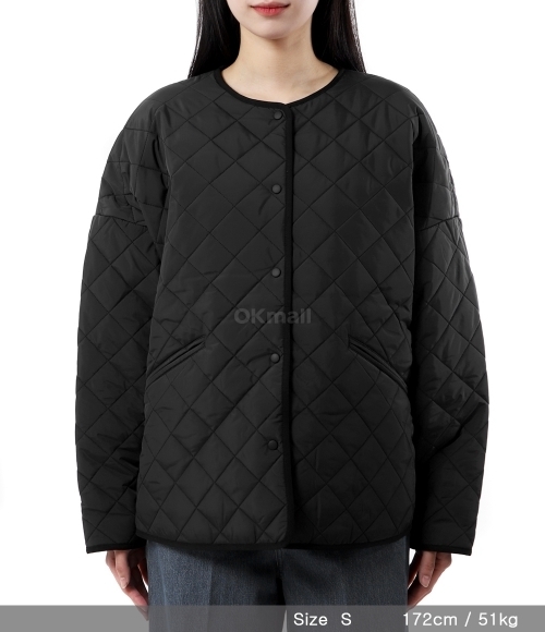 TOTEME]Quilted Jacket - Black (211-177-732 200) | 오케이몰