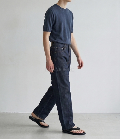 AURALEE]HARD TWIST DENIM WIDE PANTS (A00P03DM INDIGO) | 렉스몬드