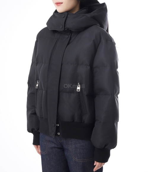 ALEXANDER MCQUEEN]그래피티 하이넥 숏 패딩 자켓 (672752 QEADE