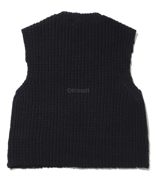 Our Legacy - Intact Vest Navy Chunky Cotton Rib