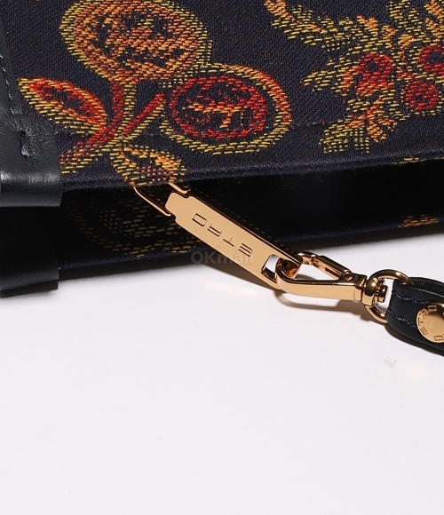 ETRO]Medium Jacquard Pouch with Multi-Colored Apples (1H784