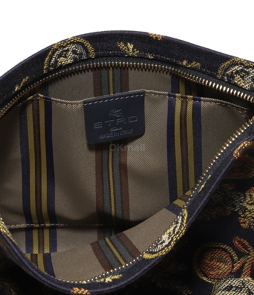 ETRO｜CLUTCHES (Medium Jacquard Pouch with Apples (1H784 Etro Jacquard Apples Pouch | italist