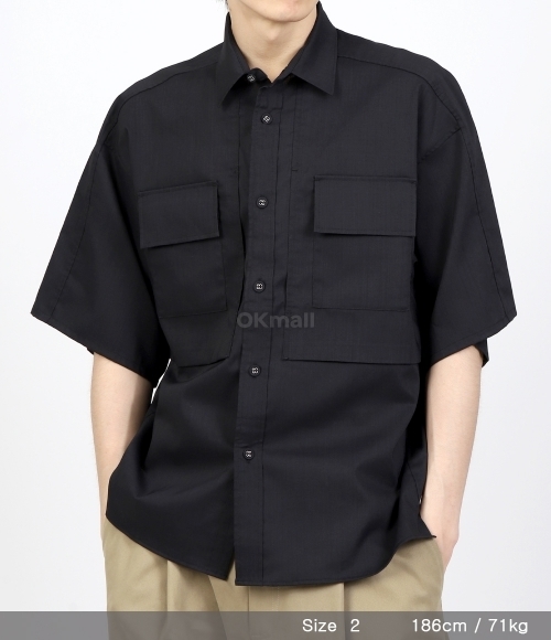 WHITE MOUNTAINEERING]SOLOTEX WIDE SLEEVE SHIRT(WM2371109