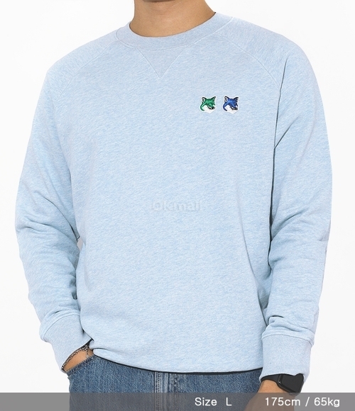 MAISON KITSUNE]DOUBLE MONOCHROME FOX HEAD CLASSIC SWEATSHIRT