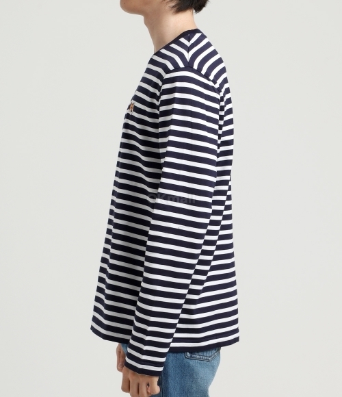 ★送料無料★FOX REGULAR MARIN T-SHIRT LM00105KJ0044 S480 FOX HEAD PATCH REGULAR MARIN TEE SHIRT | Maison Kitsuné