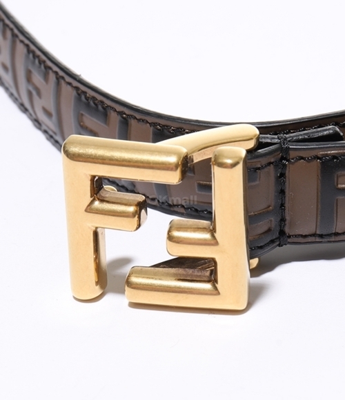FENDI｜BELTS (Squared FF leather belt (8C0648 AQ1J F1N1Y FF Squared Belt Leather Black | Fendi