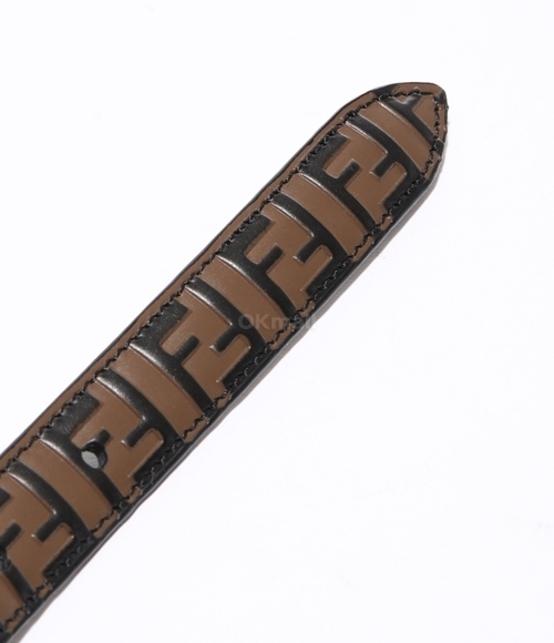 FENDI｜BELTS (Squared FF leather belt (8C0648 AQ1J F1N1Y FF Belt Leather Brown | Fendi