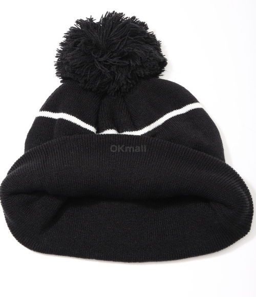 Alpha Industries]ESSENTIAL POM BEANIE (UHE52500C1 BLACK