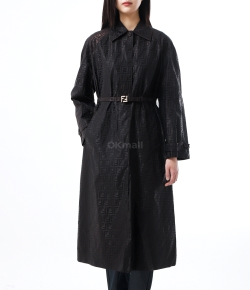 FENDI｜JACKETS (FF fabric trench coat (FF8998 AM3U F0TU7 Fendi FF Jacquard Trench Coat – LOZURI®