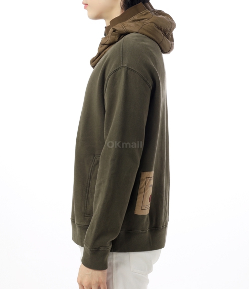 Ten-C 正規品関税込み FELPA APERTA [23CTCUF01211 A06455 888] Felpa aperta - Cappuccio con coulisse - marrone chiaro