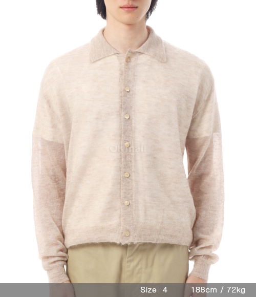 【新品✨】AURALEE MOHAIR SHEER CARDIGAN モヘヤ 3 KID MOHAIR SHEER KNIT SHIRT CARDIGAN - AURALEE Official Website