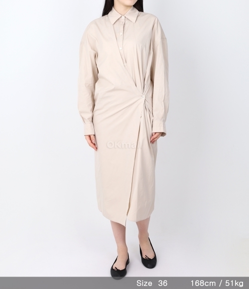 Lemaire｜DRESSES (Short Sleeve Twisted Dress (DR1100 LF1 Lemaire｜DRESSES (Short Sleeve Twisted Dress (DR1100 LF1