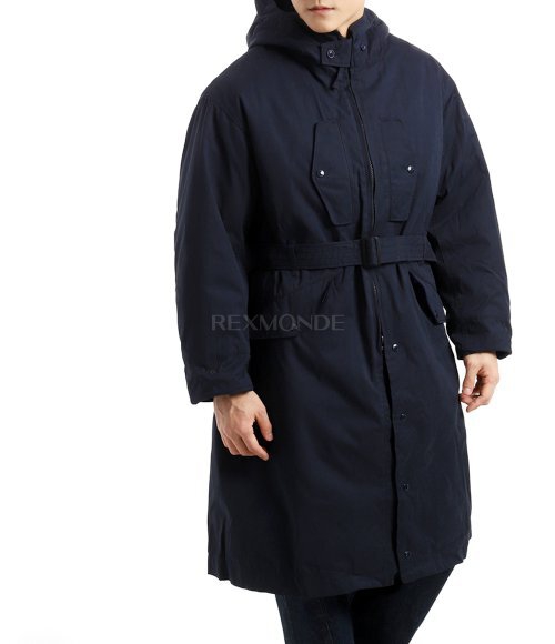 Engineered Garments]Storm Coat A - Dk.Navy PC Coated Cloth