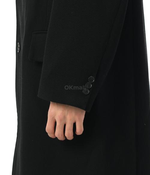 AURALEE｜COATS (DOUBLE CLOTH HARD TWIST CARSEY CHESTERFI AURALEE]DOUBLE CLOTH HARD TWIST CARSEY CHESTERFIELD COAT