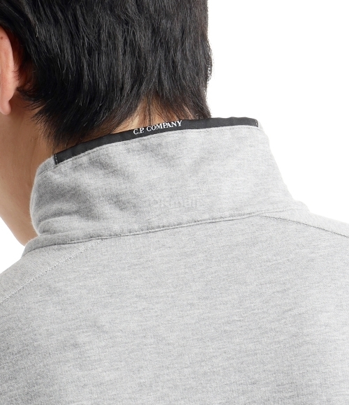 CP COMPANY]Light Fleece Zipped Sweatshirt (16CMSS035A
