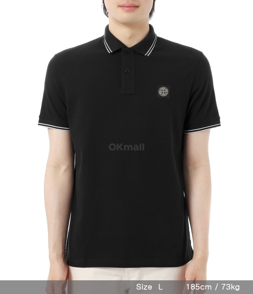 STONE ISLAND SS24 Slim Cotton Polo Shirt (80152SC18 A1001)