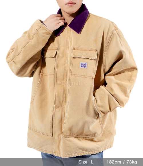 NEEDLES]Lumberjack Coat - 16oz Cotton Canvas BROWN (NS157) | 오케이몰