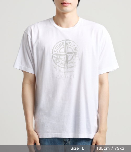 STONE ISLAND]2RC87 REFLECTIVE ONE PRINT Cotton Jersey Short