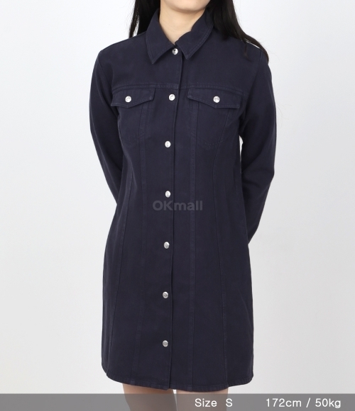 A.P.C｜DRESSES (Alpine Denim Dress (COFCN F35038 AAB)) A.P.C]Alpine Denim Dress (COGWE F35038 IAB) - B | 오케이몰