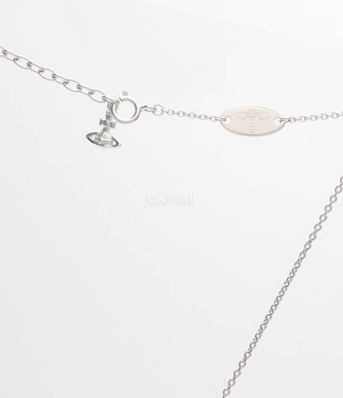 Vivienne Westwood｜ (OCTAVIE PENDANT (6302039G 01P346 SM Octavie Pendant Necklace in PLATINUM-WHITE-CLEAR-CZ