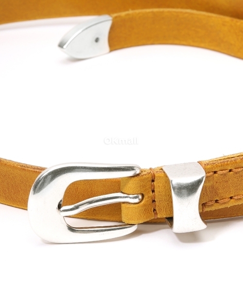 OUR LEGACY｜BELTS (2 CM BELT SAFFRON LEATHER (A22482S)) Our Legacy - Belt 2 cm Brown Leather