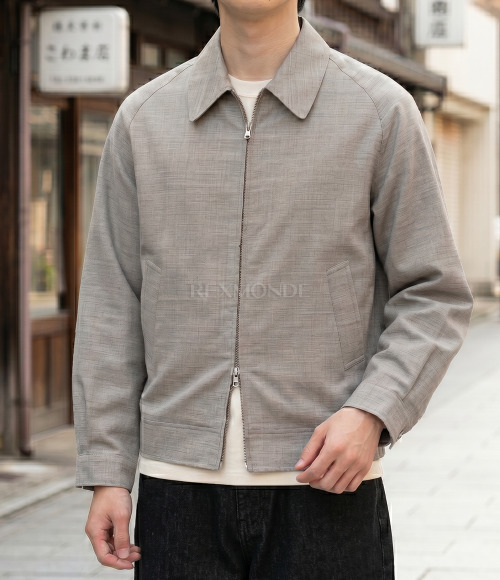 KAPTAIN SUNSHINE]Harrington Jacket (KS24SJK03 - LIGHT GREY) | 렉스몬드