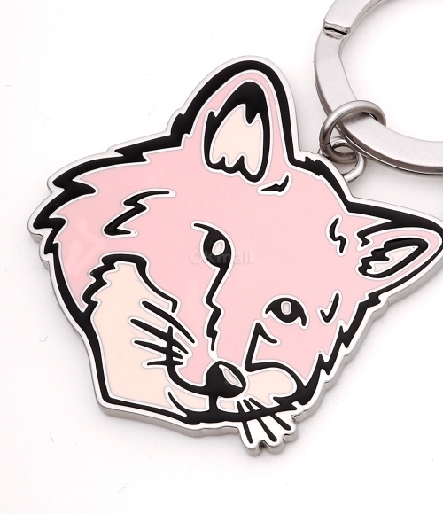MAISON KITSUNE]BOLD FOX HEAD KEYRING (MM06904AM1002-P616